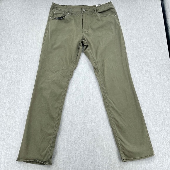 Buffalo David Bitton Other - Buffalo David Bitton Archer Slim Pants Mens 38x34 Green Stretch Chino Casual